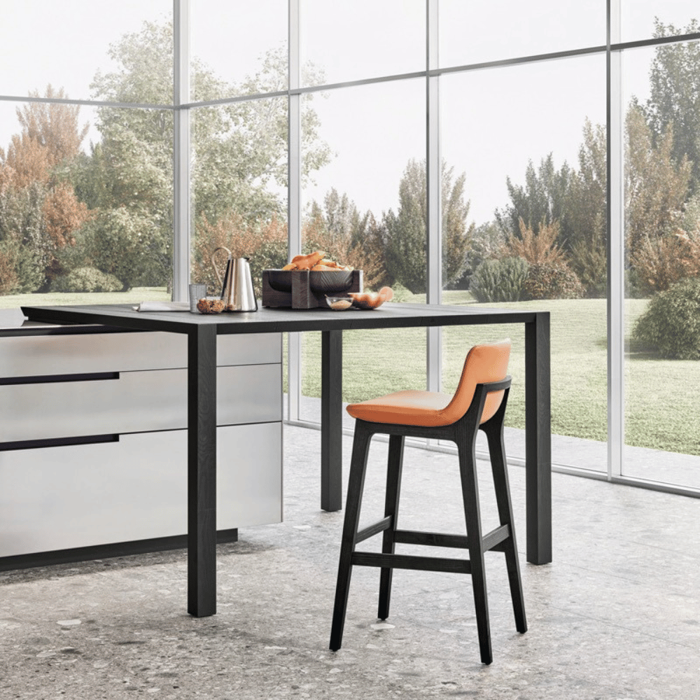 Ventura Modern Leather High Barstool