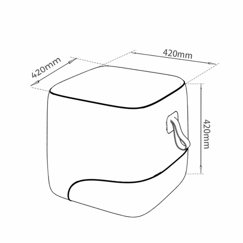 Vessel-A Square Sofa Ottoman Pouf