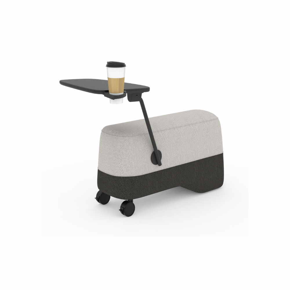 Vessel-C Office Mobile Sofa Bench Pouf with Side Table