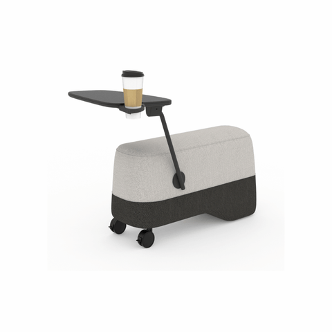 Vessel-C Office Mobile Sofa Bench Pouf with Side Table