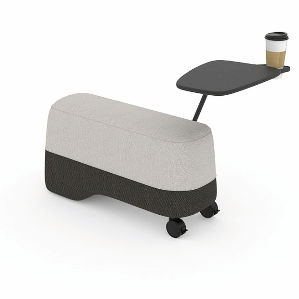 Vessel-C Office Mobile Sofa Bench Pouf with Side Table