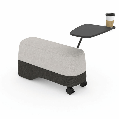 Vessel-C Office Mobile Sofa Bench Pouf with Side Table