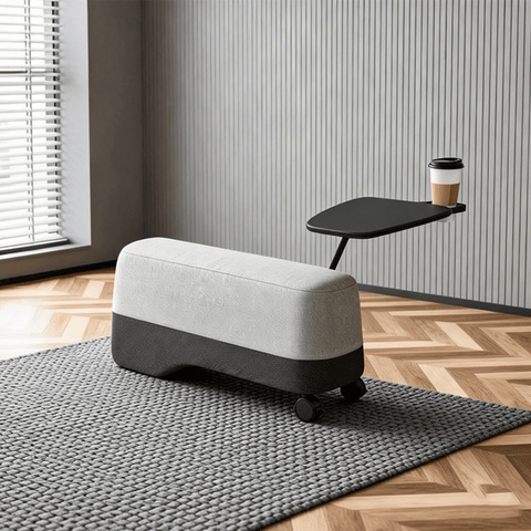 Vessel-C Office Mobile Sofa Bench Pouf with Side Table