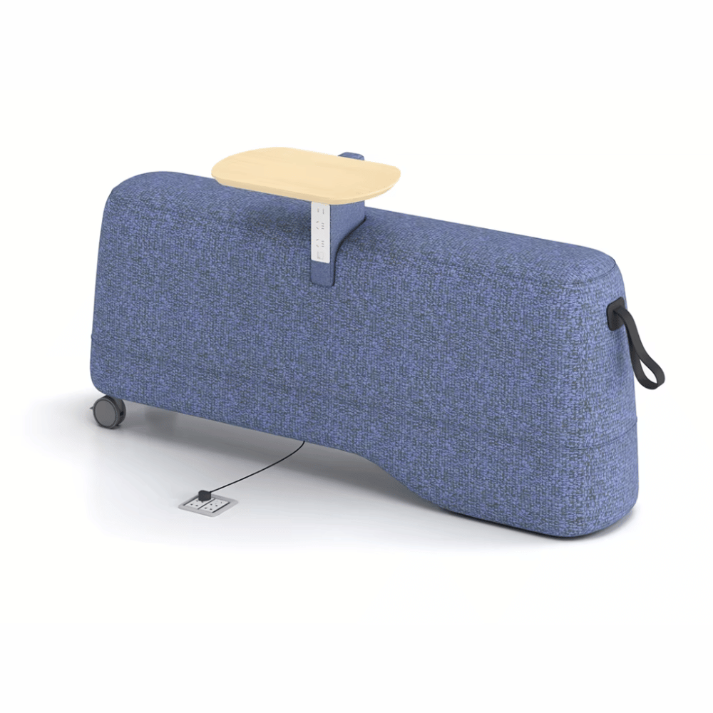 Vessel-D Office Mobile Sofa Bench Pouf with Side Table