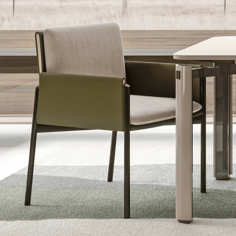 Vint Simple Modern Leather Dining Room Side Chair