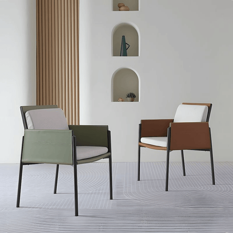Vint Simple Modern Leather Dining Room Side Chair