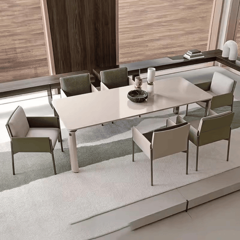 Vint Simple Modern Leather Dining Room Side Chair