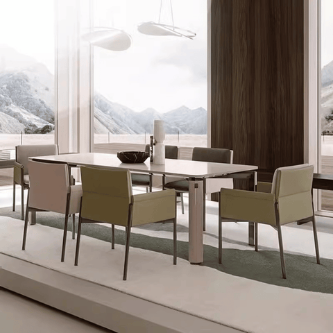 Vint Simple Modern Leather Dining Room Side Chair
