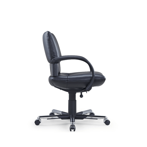 Vintage-L Classic Low Back Genuine Leather Office Conference Chair