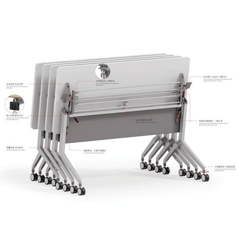 Vita Modular Training Desk Mobile Folding Table