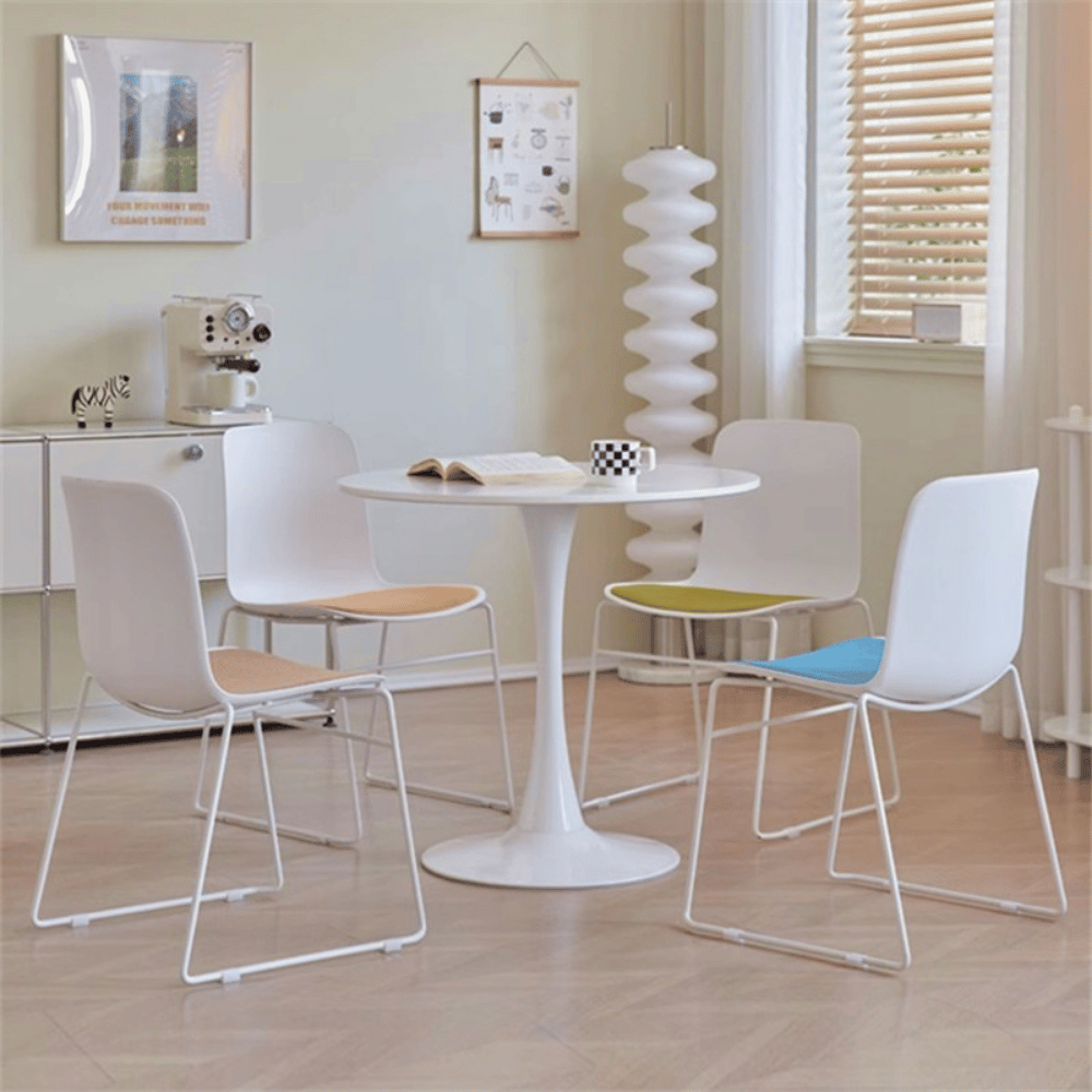 Viva Simple Cushion Stackable Plastic Side Chair