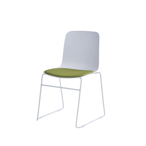Viva Simple Cushion Stackable Plastic Side Chair