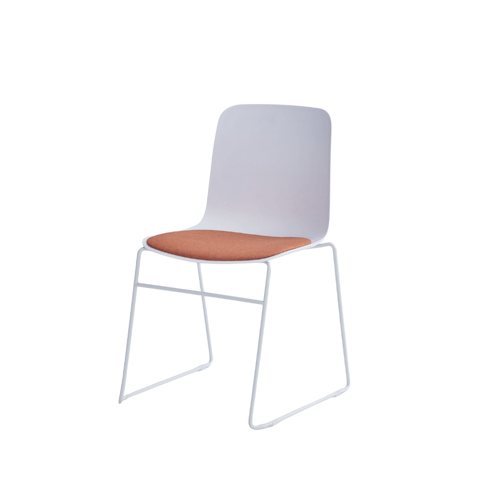 Viva Simple Cushion Stackable Plastic Side Chair
