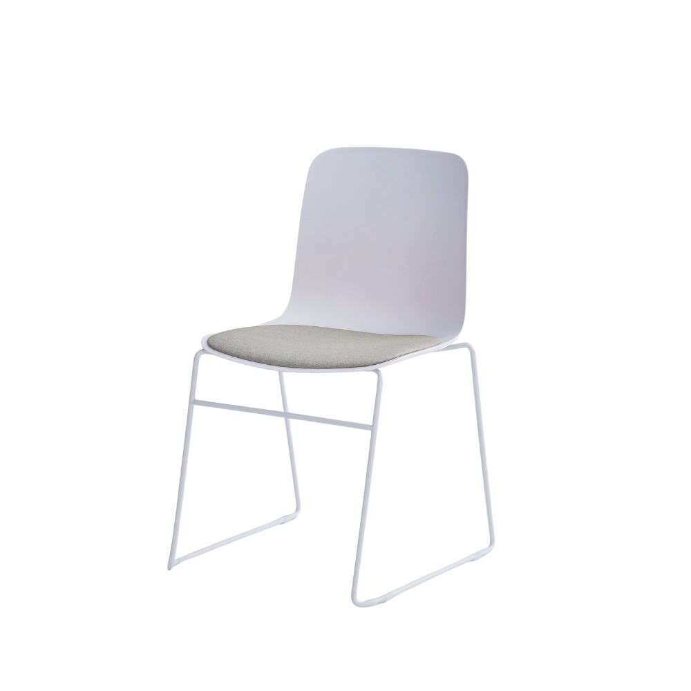 Viva Simple Cushion Stackable Plastic Side Chair