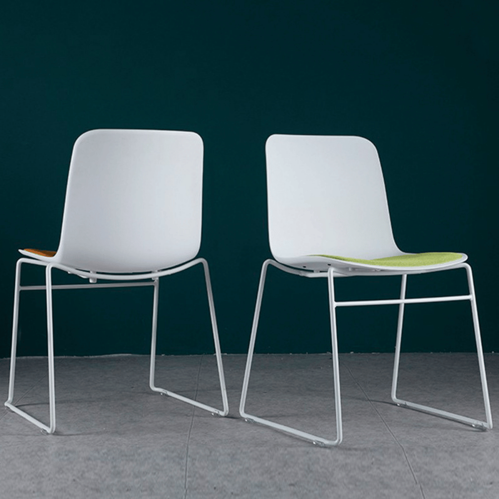 Viva Simple Cushion Stackable Plastic Side Chair