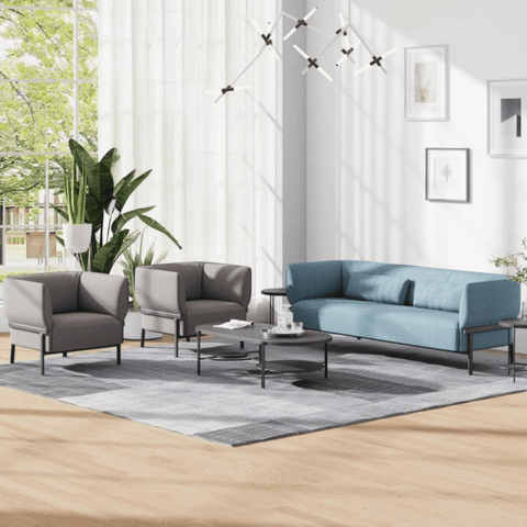 Willow Single Seater Modern Leather Office Lounge Sofa - Gavisco Office Furniture