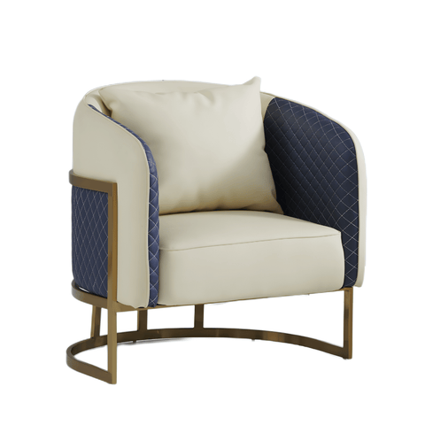 Winsor Luxury Hotel Leather Barrel Lounge Chair