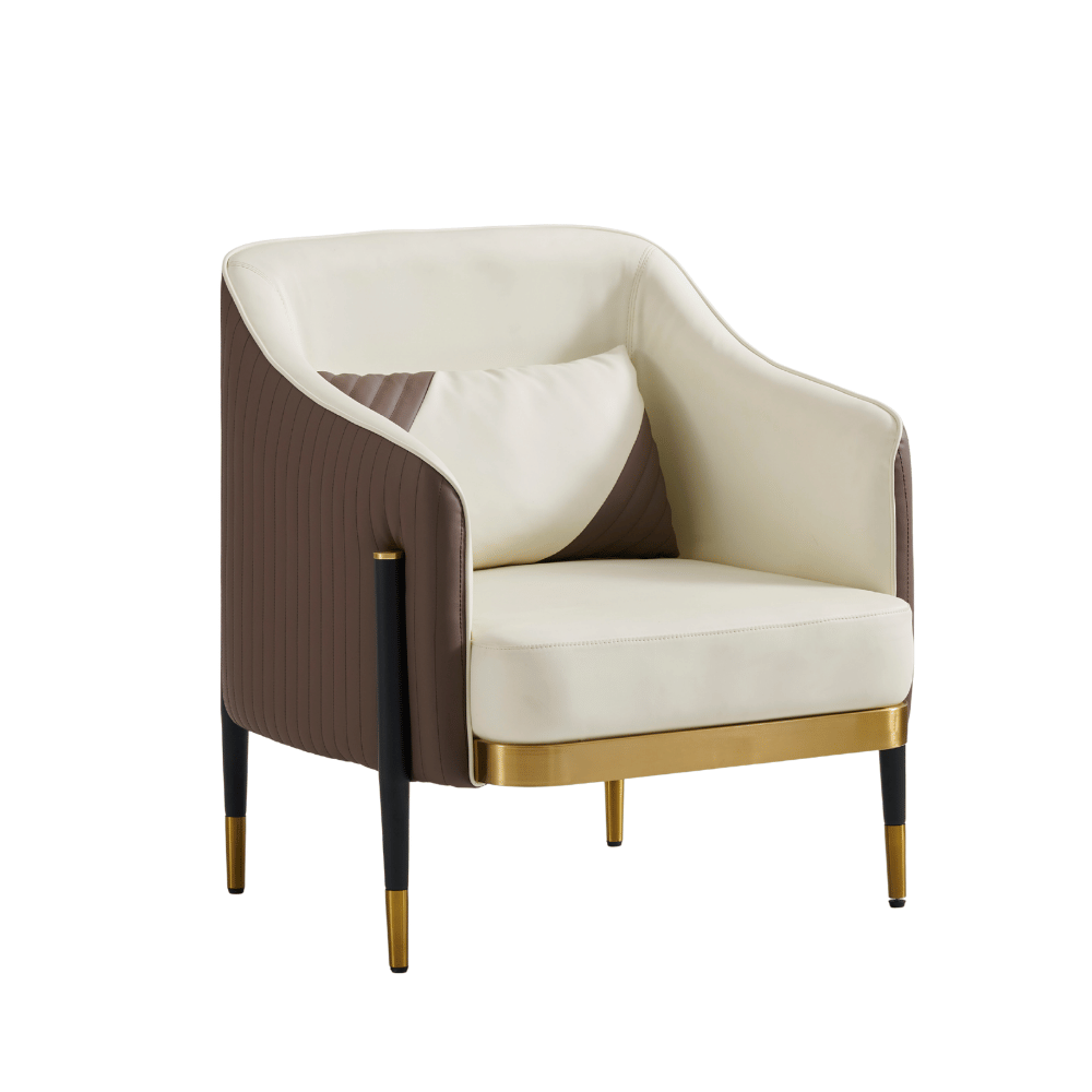 Wiseman Modern Leather Lounge Armchair