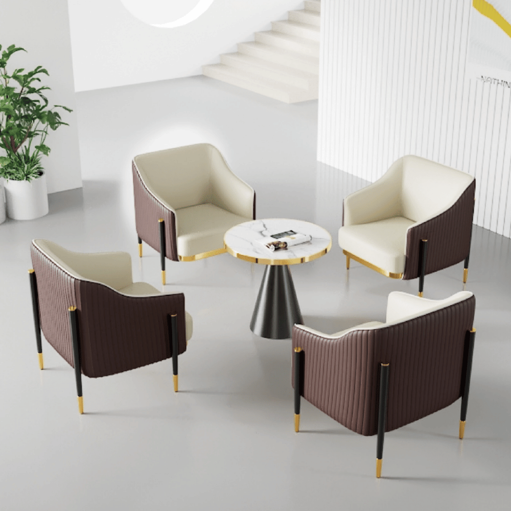 Wiseman Modern Leather Lounge Armchair