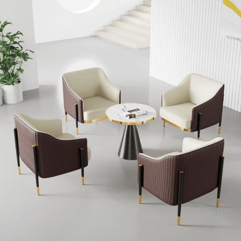 Wiseman Modern Leather Lounge Armchair