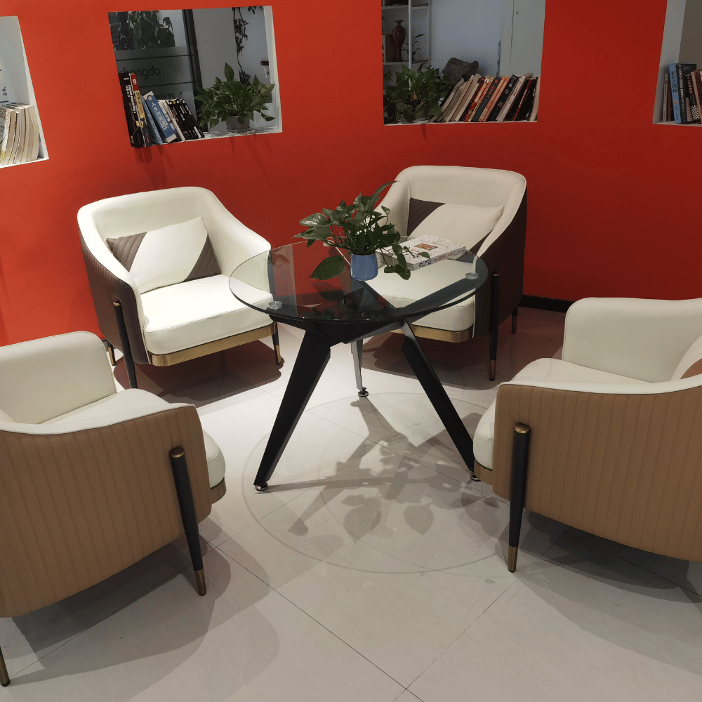 Wiseman Modern Leather Lounge Armchair