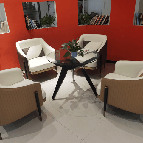 Wiseman Modern Leather Lounge Armchair