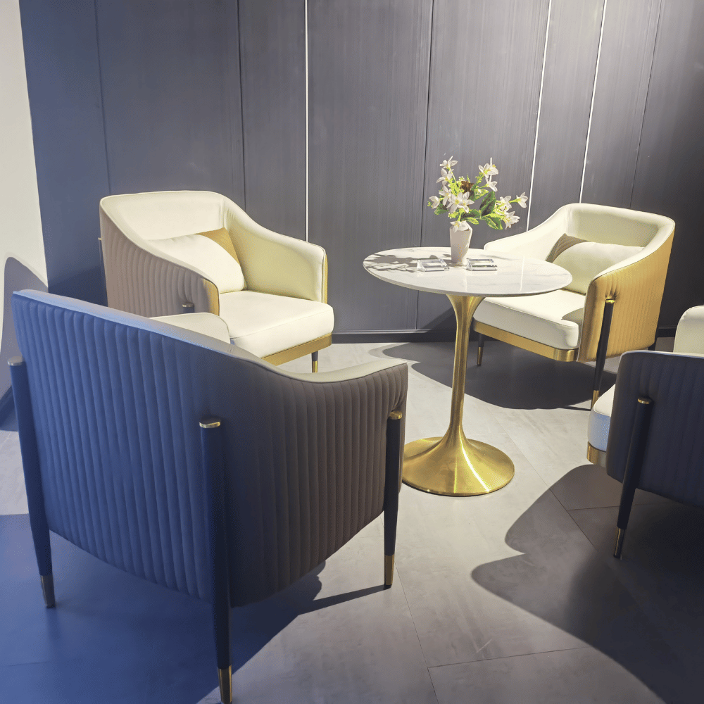 Wiseman Modern Leather Lounge Armchair