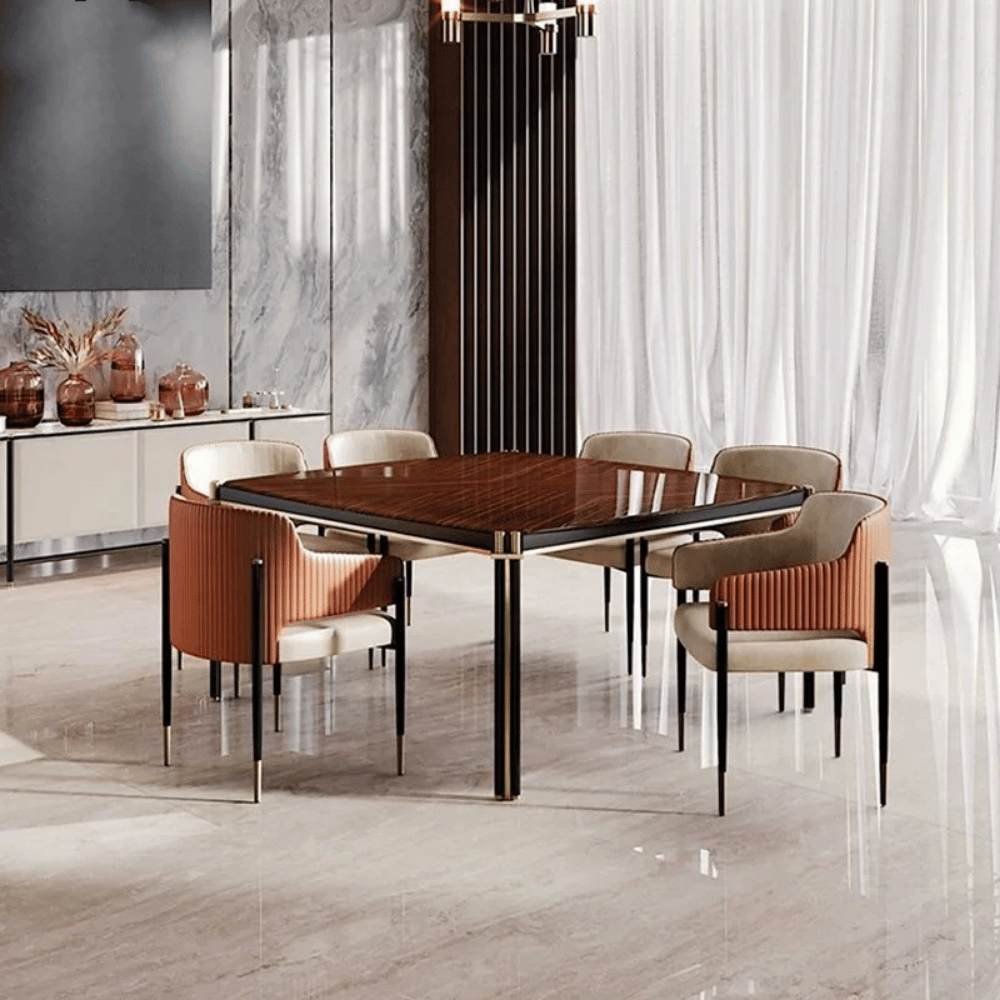 Wiseman Modern Slim Leather Dining Room Side Chair