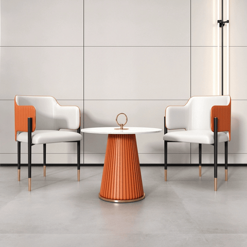 Wiseman Modern Slim Leather Dining Room Side Chair