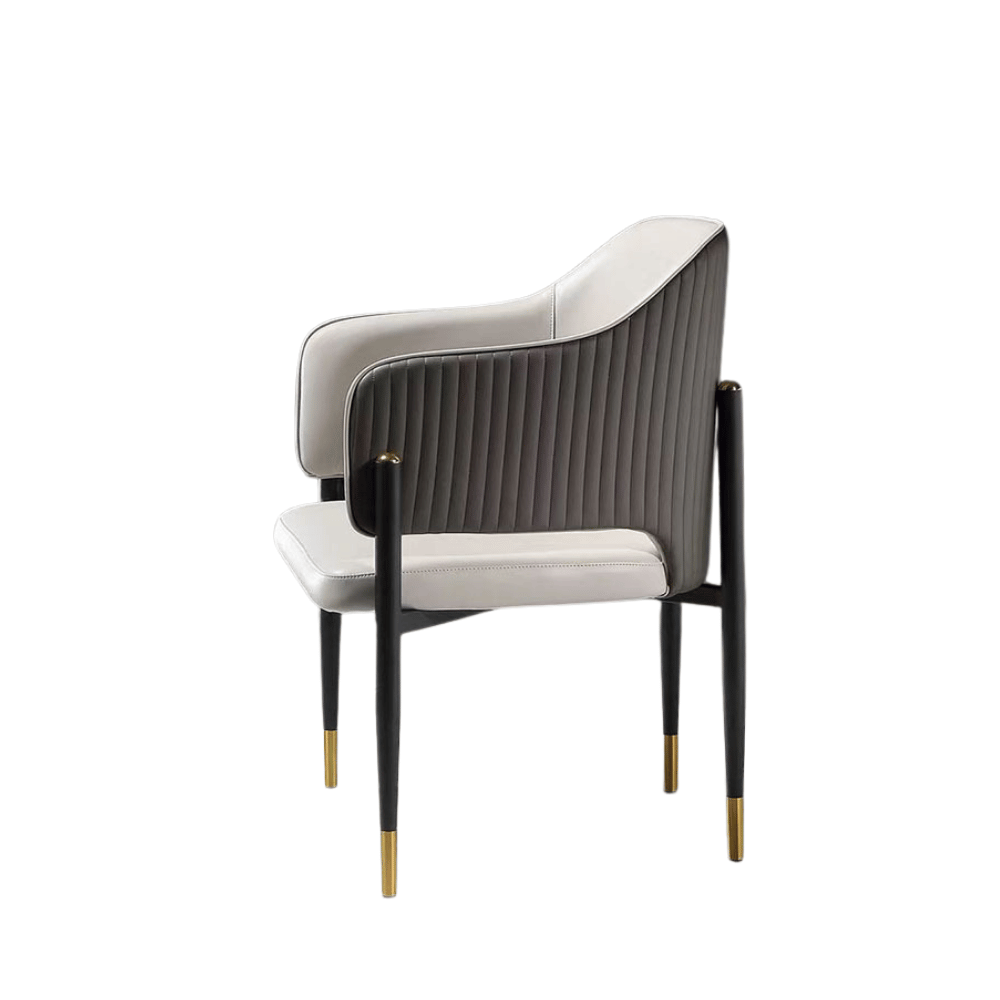Wiseman Modern Slim Leather Dining Room Side Chair