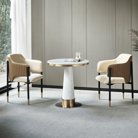 Wiseman Modern Slim Leather Dining Room Side Chair
