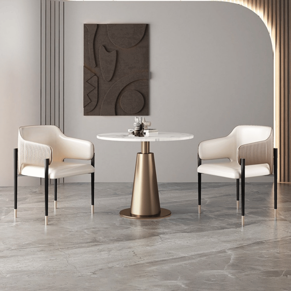 Wiseman Modern Slim Leather Dining Room Side Chair