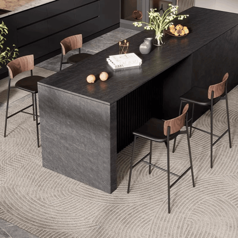 Wisp Modern Leather High Barstool