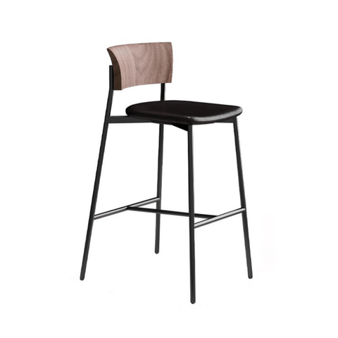 Wisp Modern Leather High Barstool