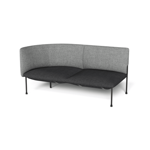 Wonka Modern Office Fabric Curved Modular Lounge Sectional Sofa