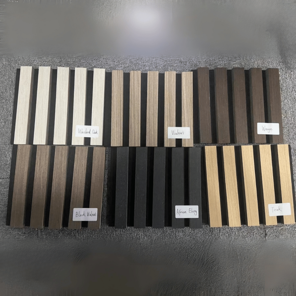WS01 Acoustic Wood Slat PET Wall Panel
