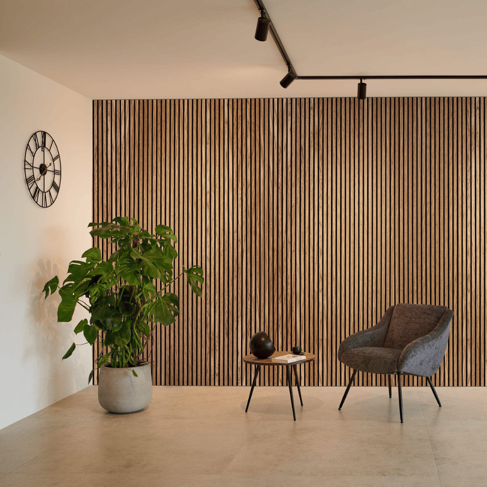 WS01 Acoustic Wood Slat PET Wall Panel