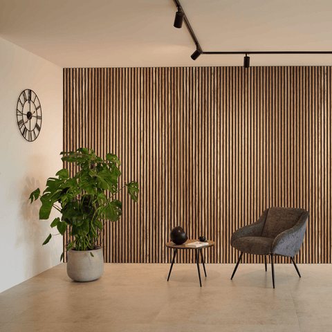 WS01 Acoustic Wood Slat PET Wall Panel