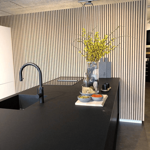 WS01 Acoustic Wood Slat PET Wall Panel