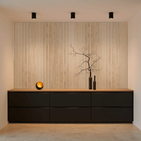 WS01 Acoustic Wood Slat PET Wall Panel