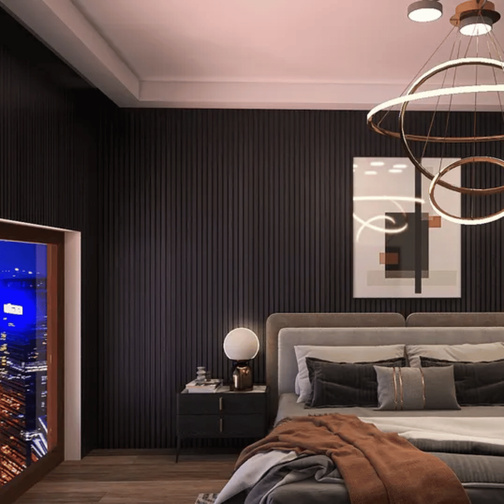WS01 Acoustic Wood Slat PET Wall Panel