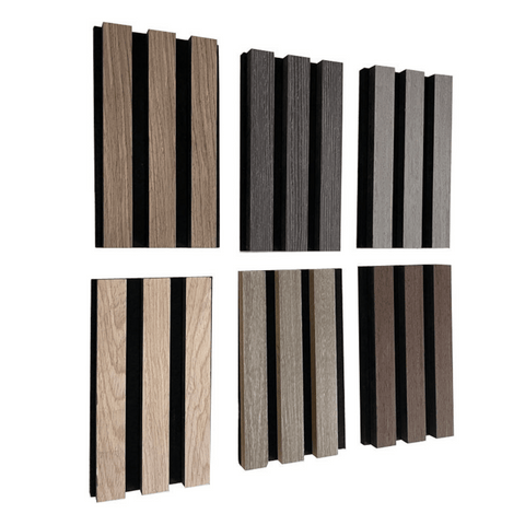 WS01 Acoustic Wood Slat PET Wall Panel