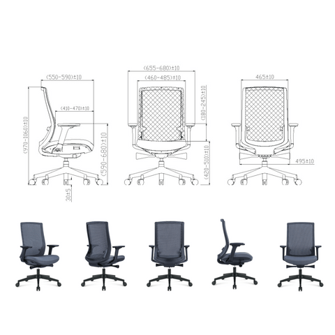 Yeti-M Mid Back Advance Ergonomic Office Chair