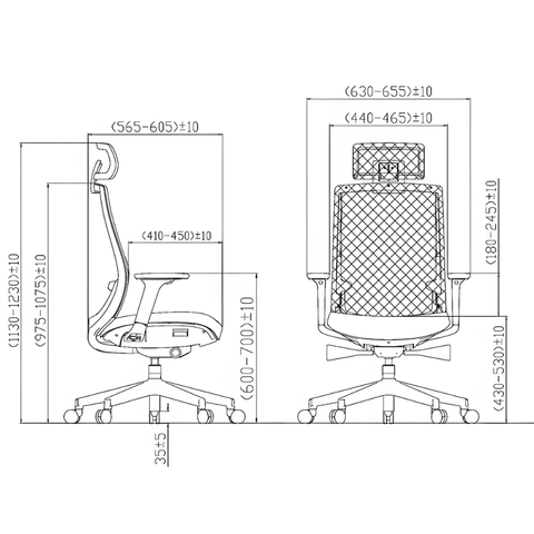 Yeti-M Mid Back Ergonomic Office Chair - Gavisco Office Furniture