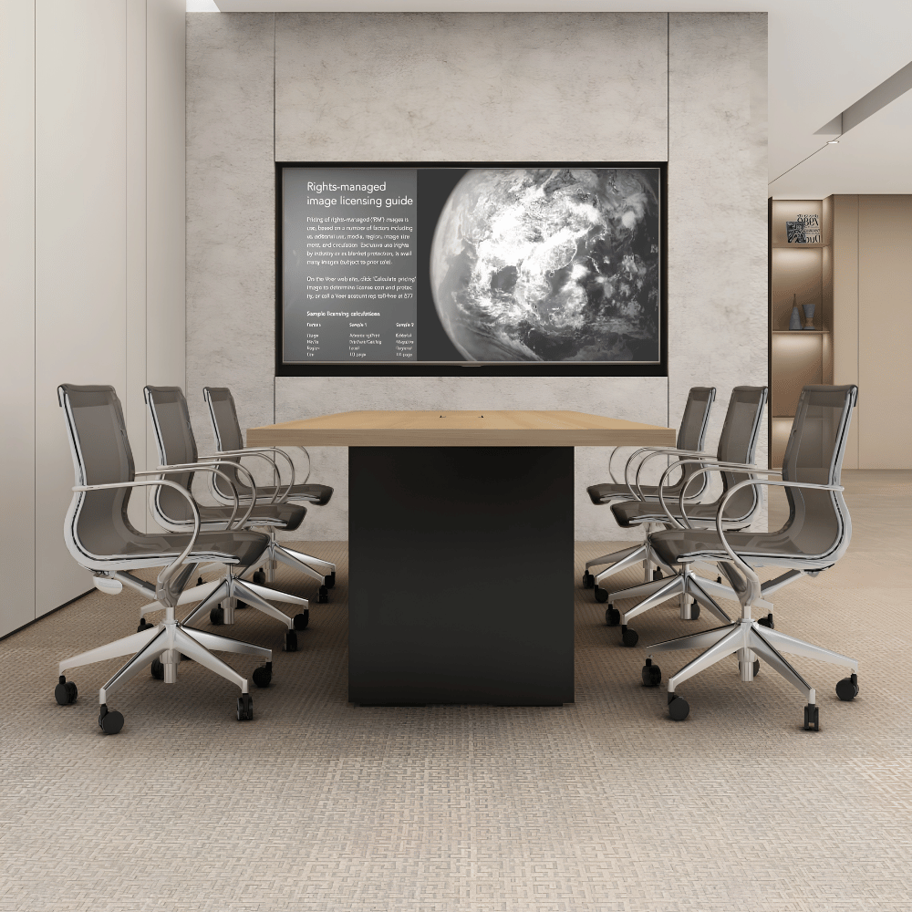 Yi Modern Metal Frame Conference Table