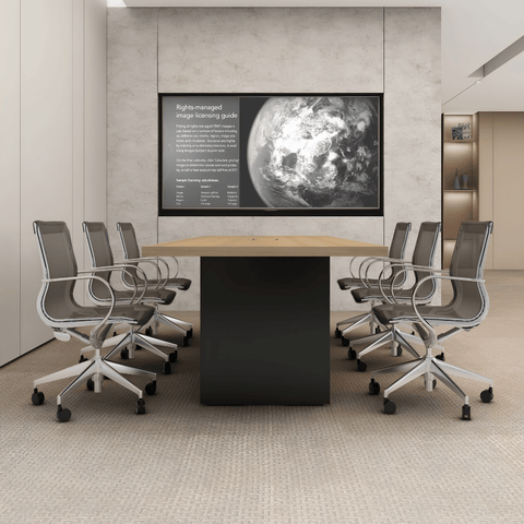 Yi Modern Metal Frame Conference Table