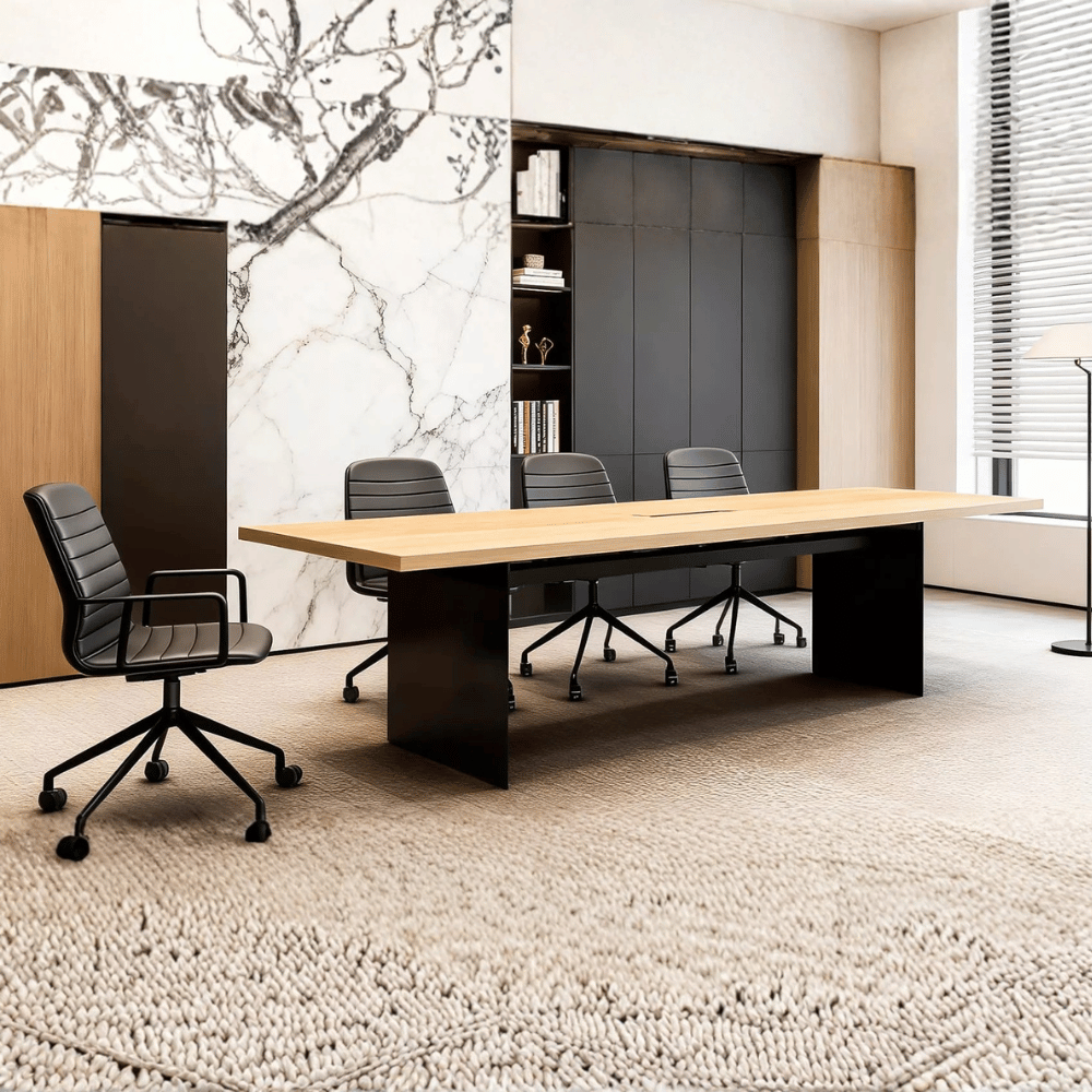 Yi Modern Metal Frame Conference Table