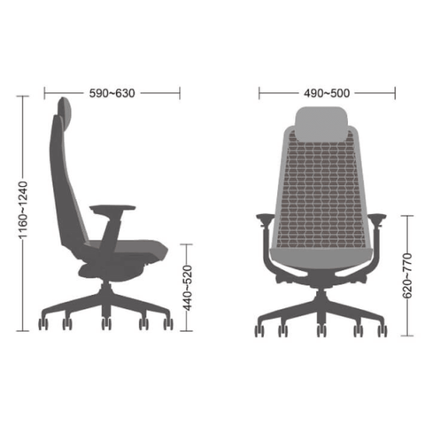 Yucan High Back Modern Ergonomic Office Chair - Gavisco Office Furniture