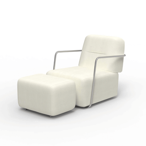 Yun Modern Lounge Sofa Armchair with Ottoman