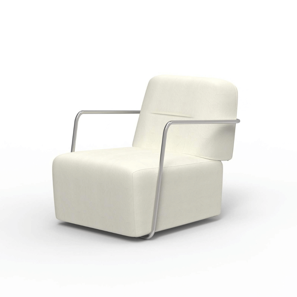 Yun Modern Lounge Sofa Armchair with Ottoman